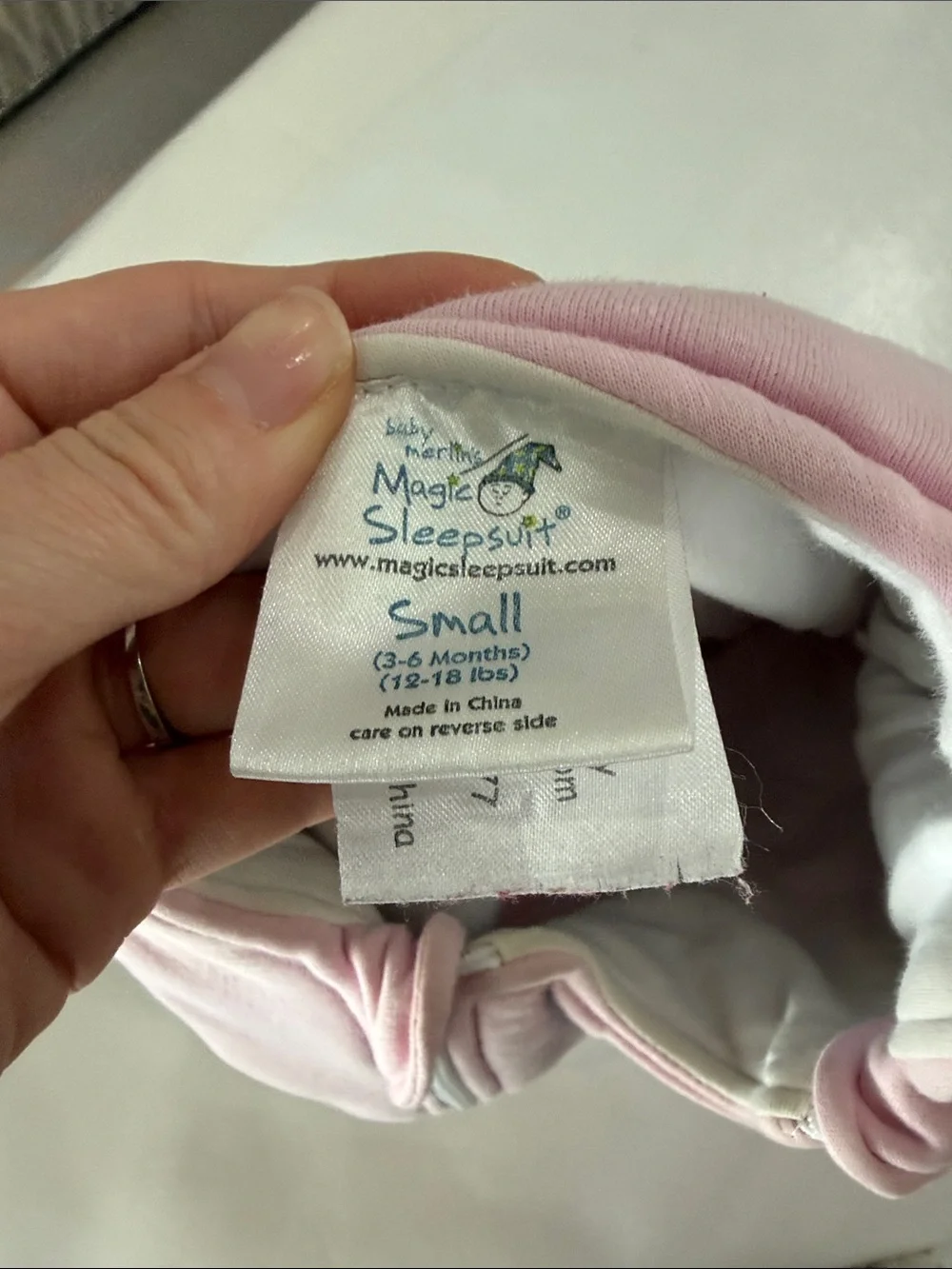 Baby Merlin’s Magic Sleepsuit Pink Cotton Baby Sleep Suit Swaddle Transition 3-6